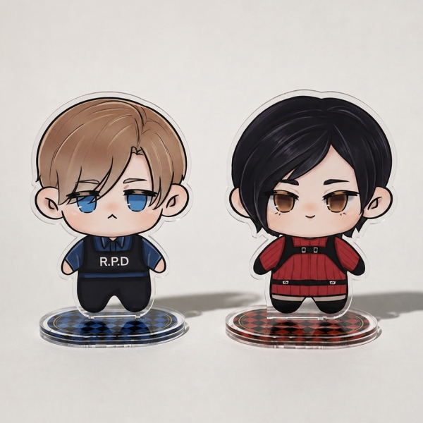 RE Leon and Ada chibi standee