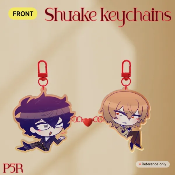 Shuake heart magnet keychains - Persona 5