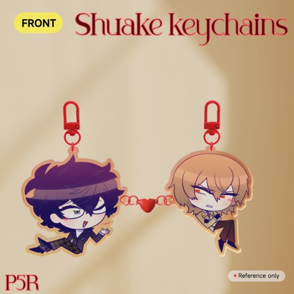 Shuake heart magnet keychains - Persona 5