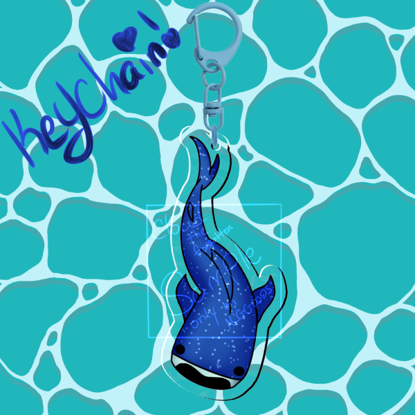 Whale Shark Ripple Acrylic Keychains