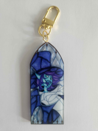 Basil - Stained Glass || OC || Ripple Acrylic Keychains