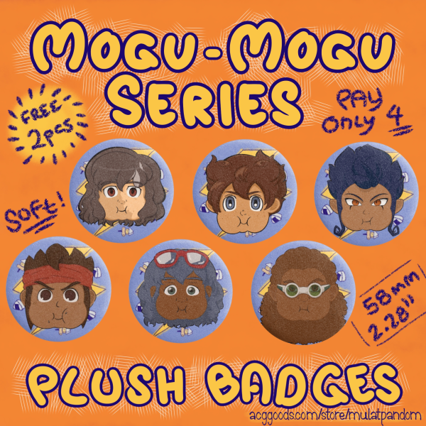 Ina11 Mogu Mogu Plush Badges A