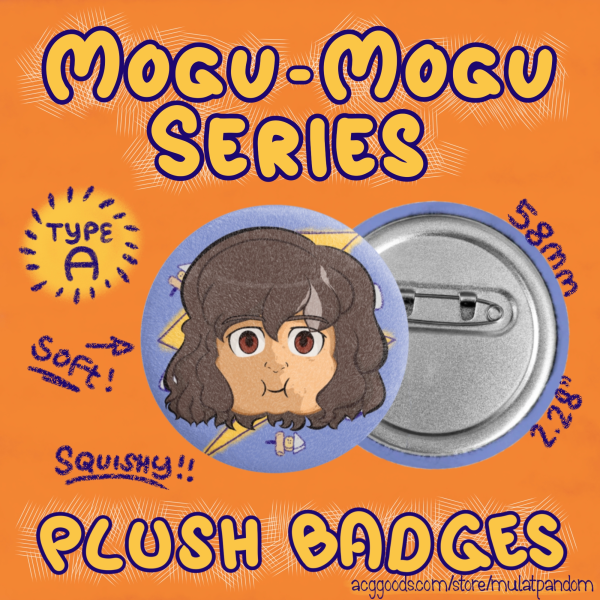 Shindou / Riccardo Mogu Mogu Plush Badge A