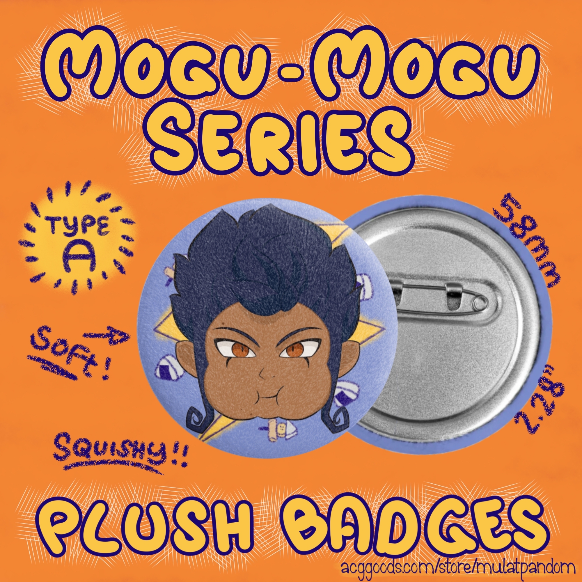 Tsurugi / Victor Mogu Mogu Plush Badge A