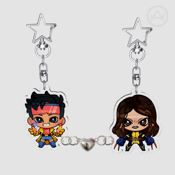 Jubilee and Laura | Acrylic Magnet Keychains