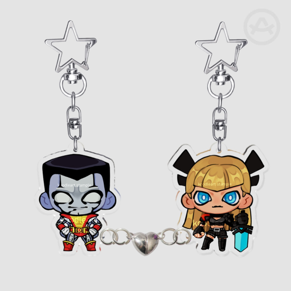 Colossus and Magik | Acrylic Magnet Keychains