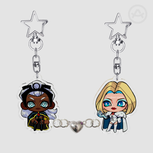Storm and Emma | Acrylic Magnet Keychains