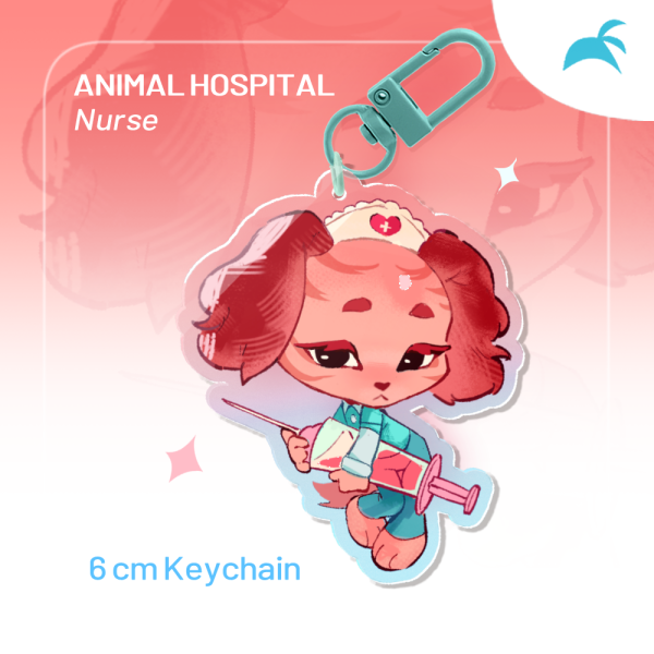 Colored Edge Acrylic Keychains