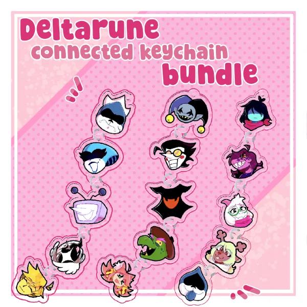 DELTARUNE Connected Keychain Bundle