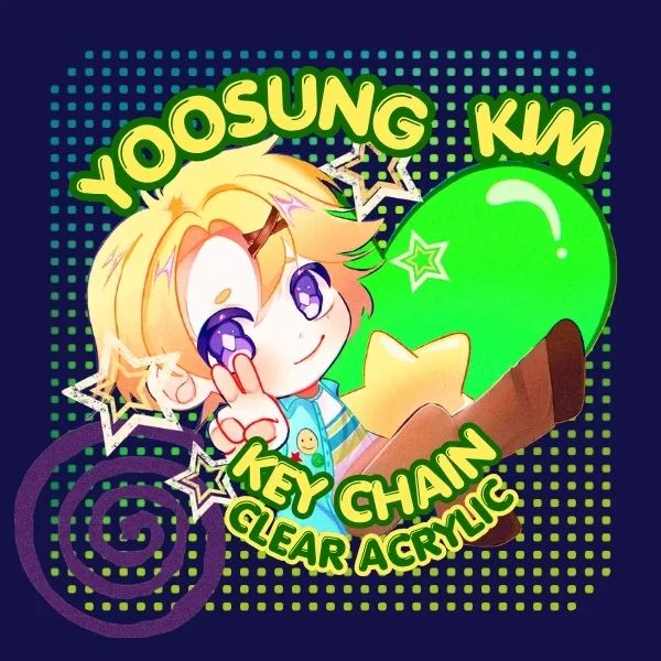 Clear Acrylic Keychains|YOOSUNG fanart