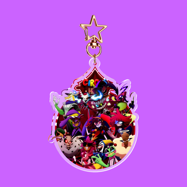 Circus of Hell πͺπ₯ keychain | Hazbin Hotel x The Amazing Digital Circus Au Fanmade | Potainasor β€οΈβ¨οΈπ€