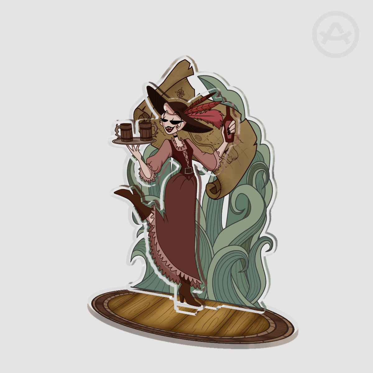 Hazbin Hotel Pirates | Tavern Keeper Rosie - Double Insert Acrylic Standees