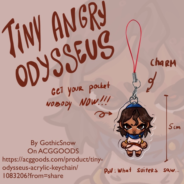 Tiny Odysseus Acrylic Keychain