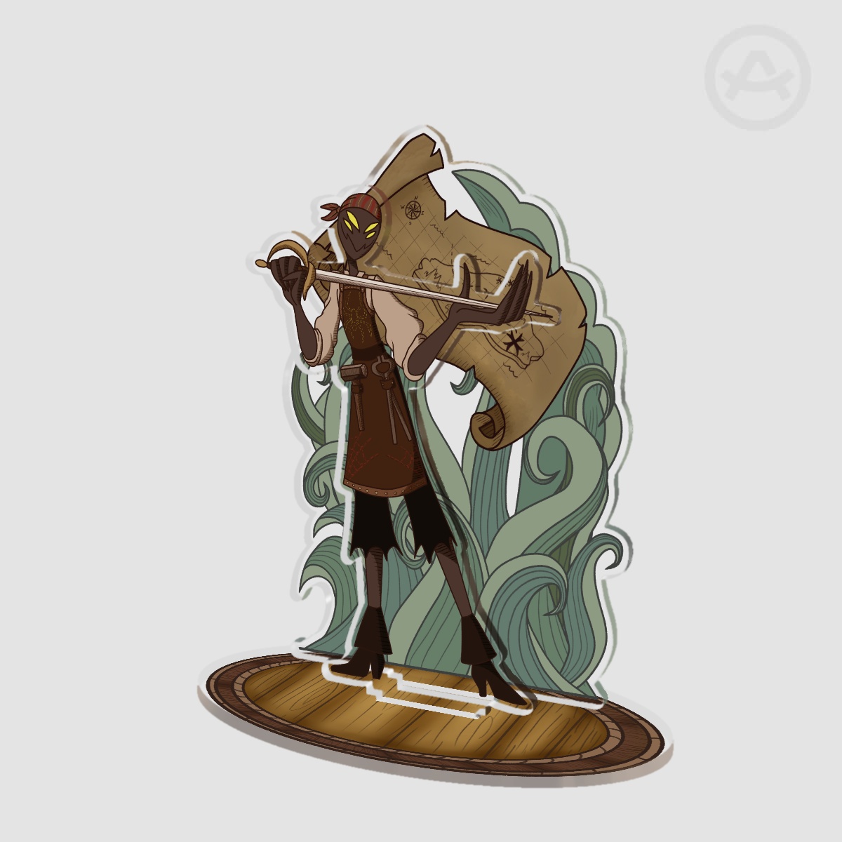 Hazbin Hotel Pirates | Blacksmith Zestial - Double Insert Acrylic Standees