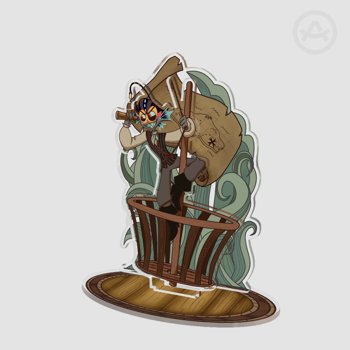 Hazbin Hotel Pirates | Navigator Baxter - Double Insert Acrylic Standees
