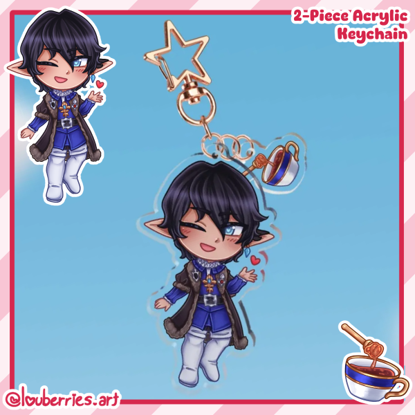 Aymeric Date Acrylic 2-Piece Keychain