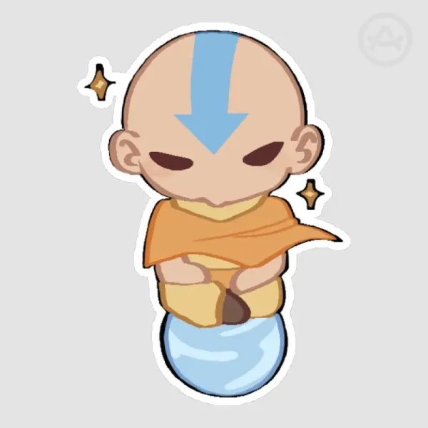 COLLAB || Floating Aang Sticker