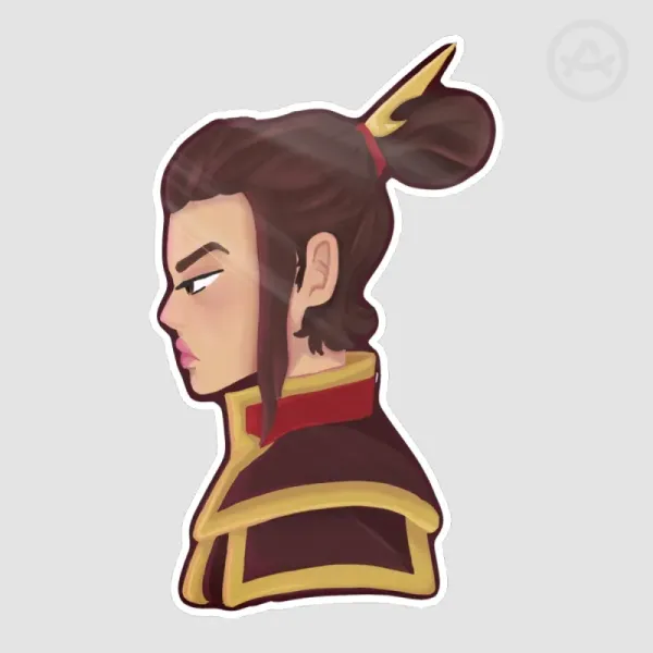 Azula ATLA side profile Die Cut Stickers