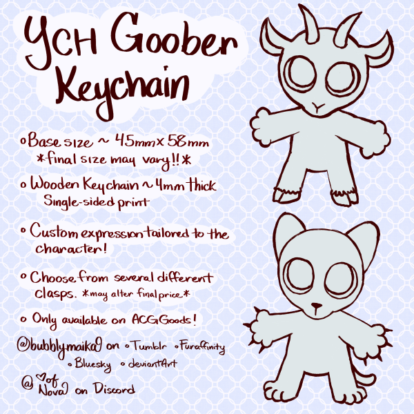 Custom Goober Wooden Keychains