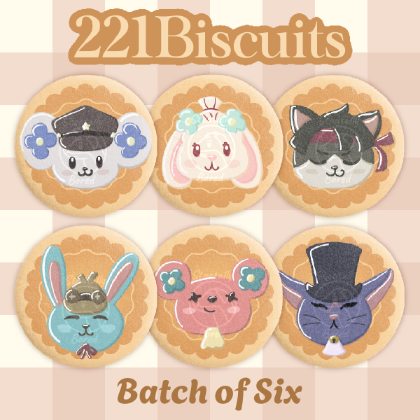 221Biscuits - Batch of Six! (TGAA Mascot Cookies)