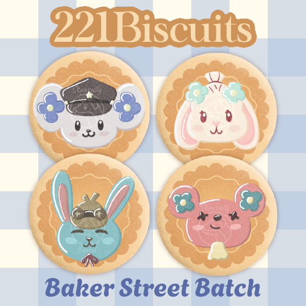 221Biscuits - Baker Street Batch! (TGAA Mascot Cookies)