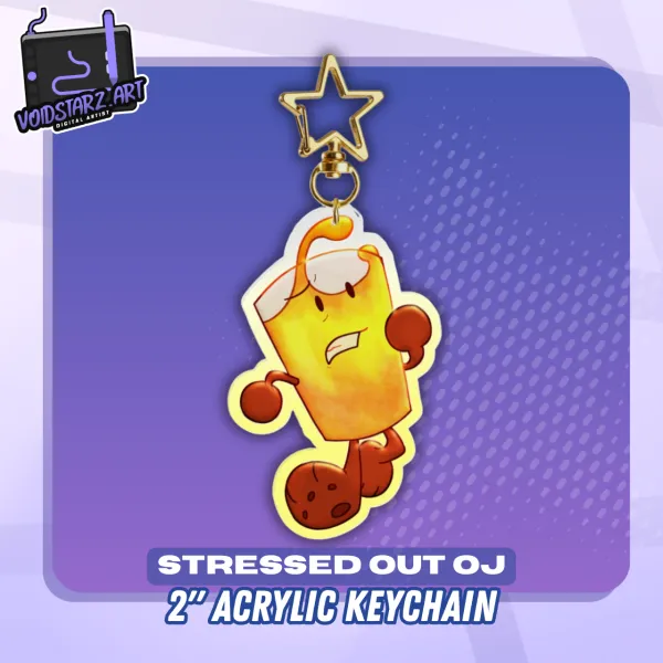 STRESSED OUT OJ (Inanimate Insanity) Keychain