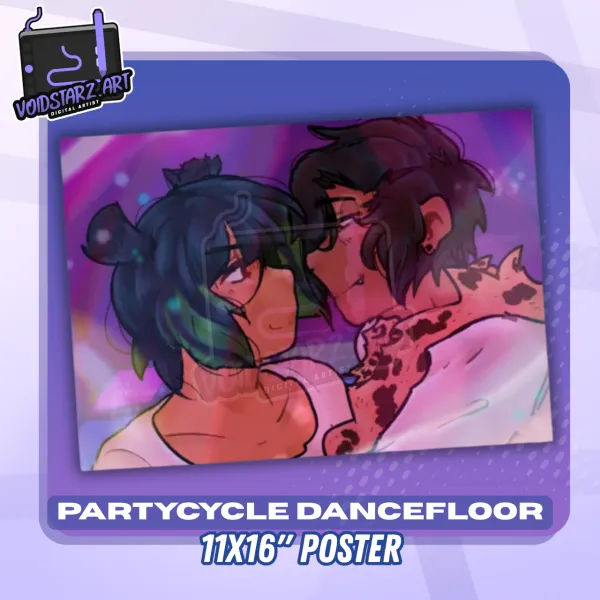 Partycycle Dancefloor 11x16" Poster