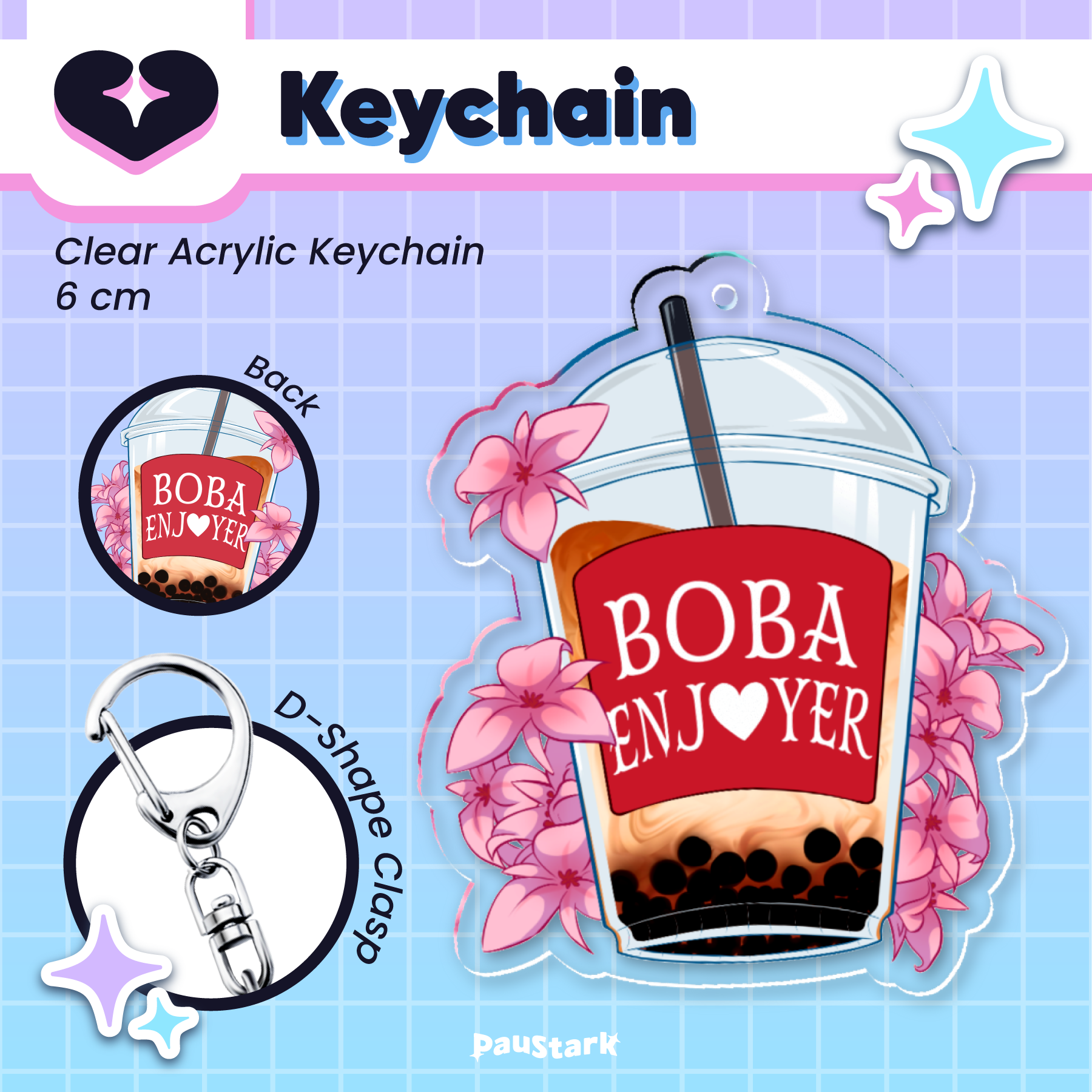 Boba Enjoyer || Keychain