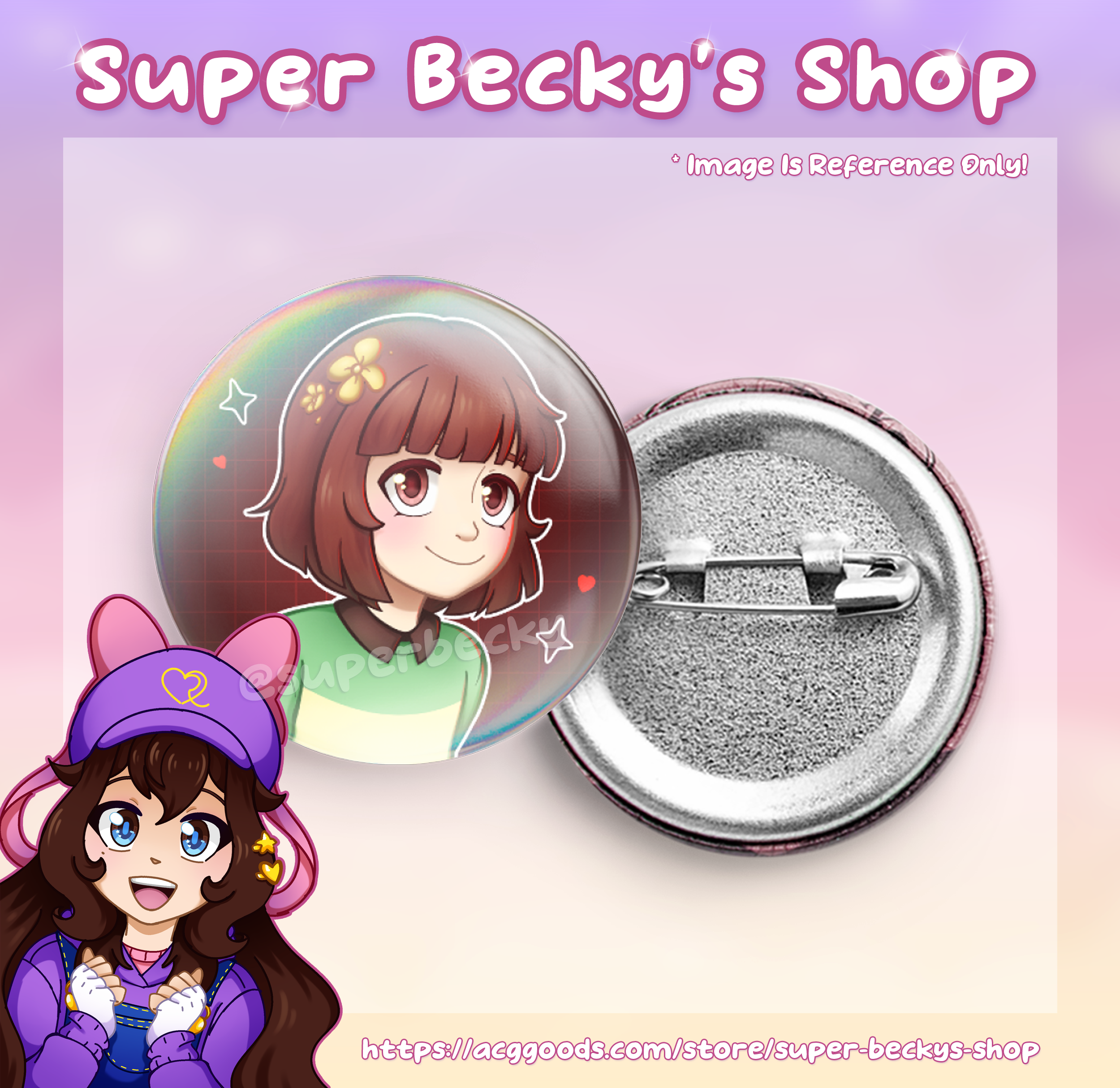 Undertale Chara 10th Anniversary Pin
