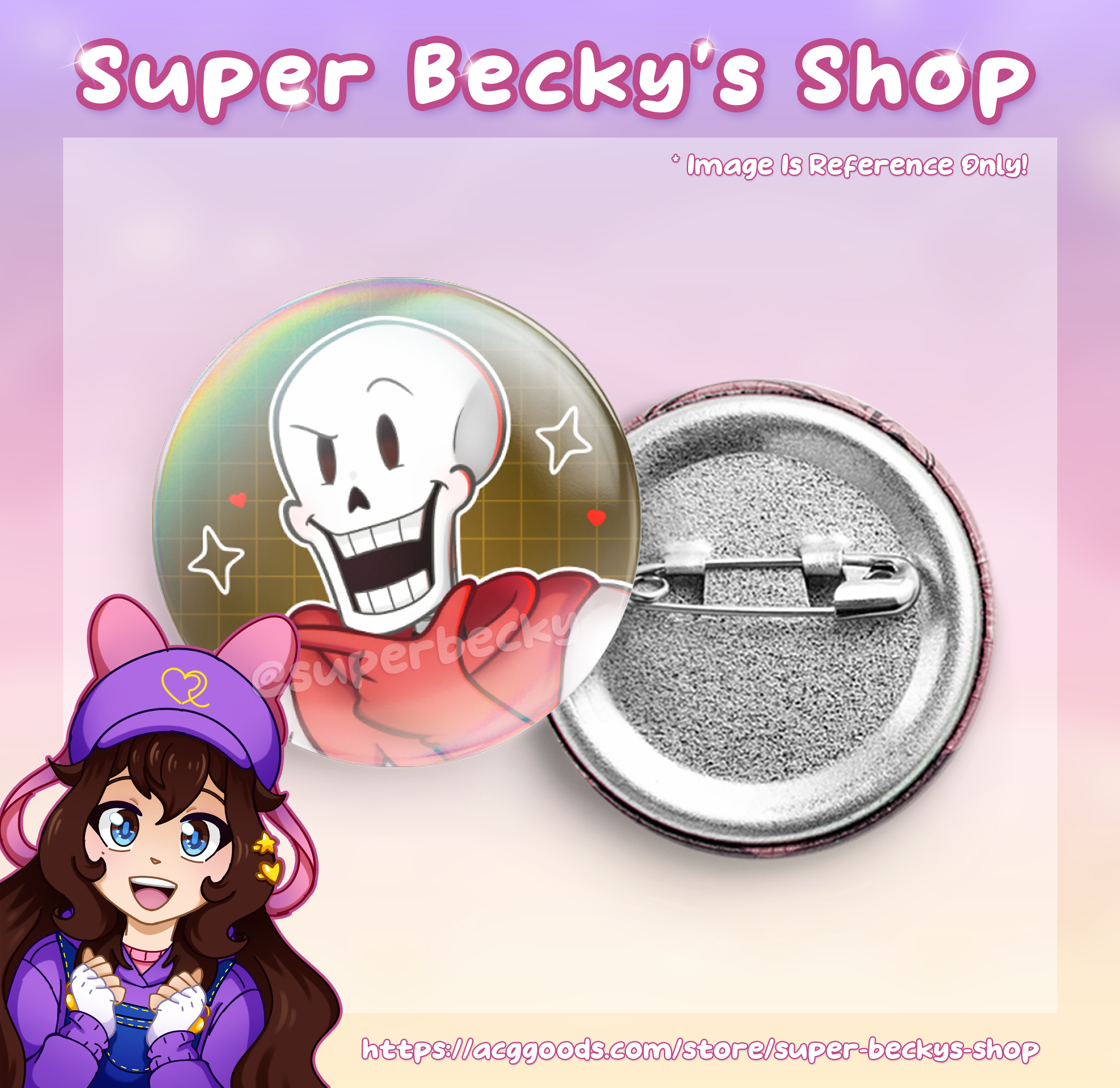 Undertale Papyrus 10th Anniversary Pin
