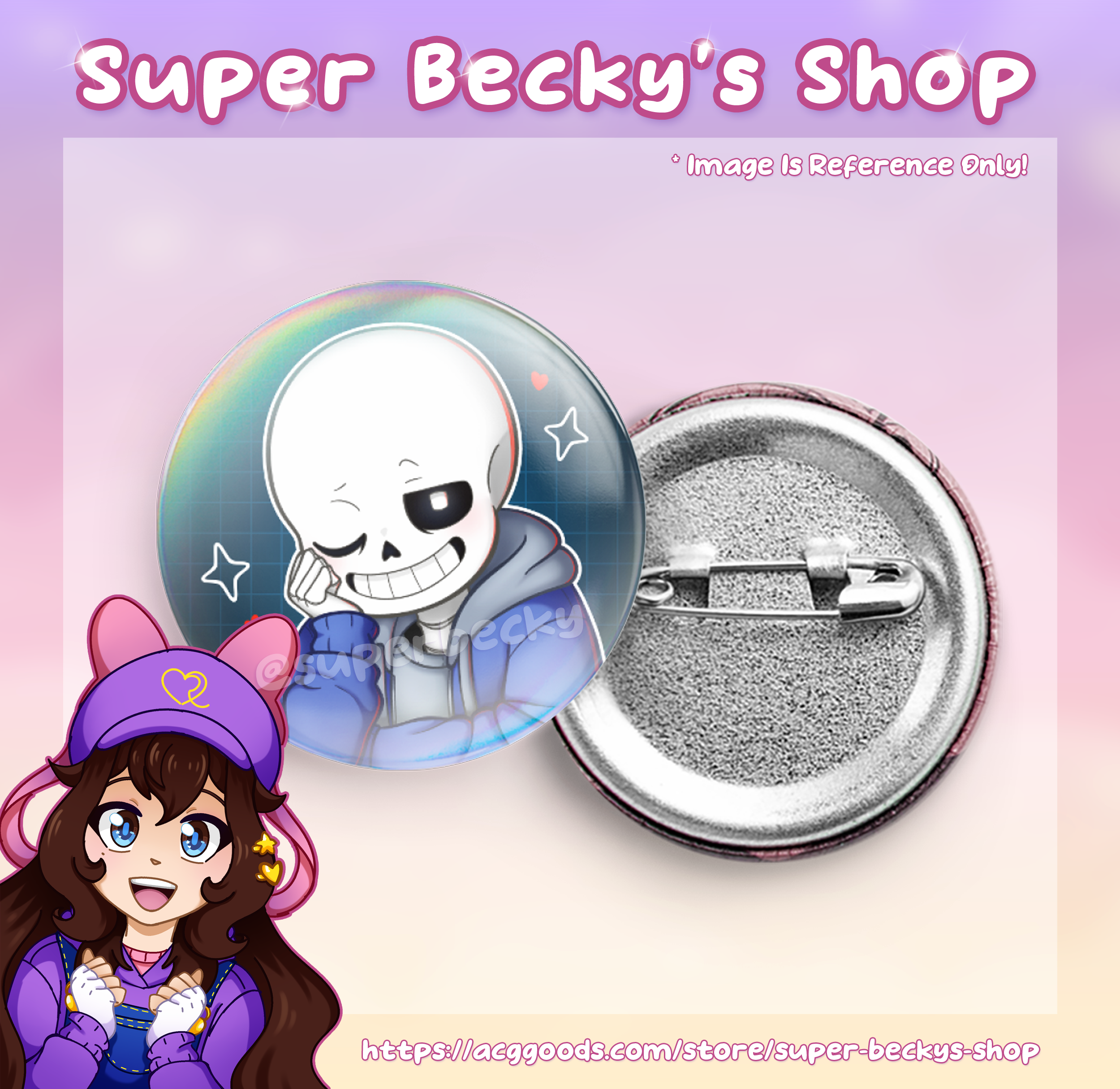 Undertale Sans 10th Anniversary Pin