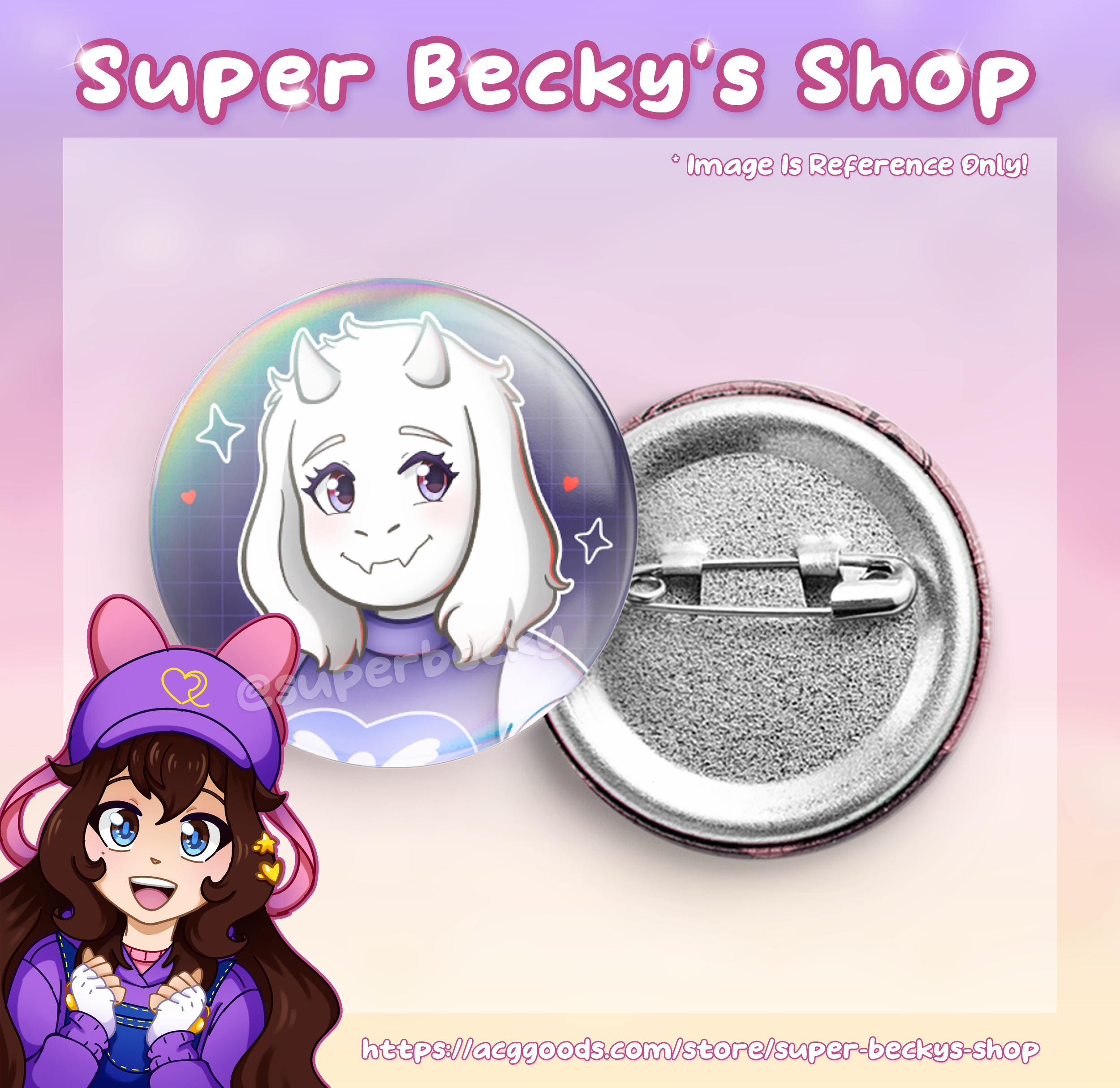 Undertale Toriel 10th Anniversary Pin
