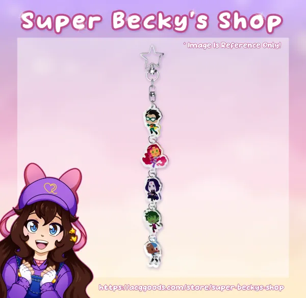 Teen Titans Connected Keychain