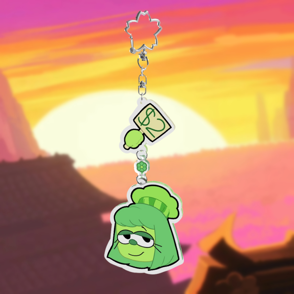 Green Dangler Keychain