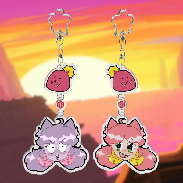 Pink Dangler Keychain