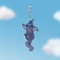 Witch Kitty - Tail-wagging Pendant