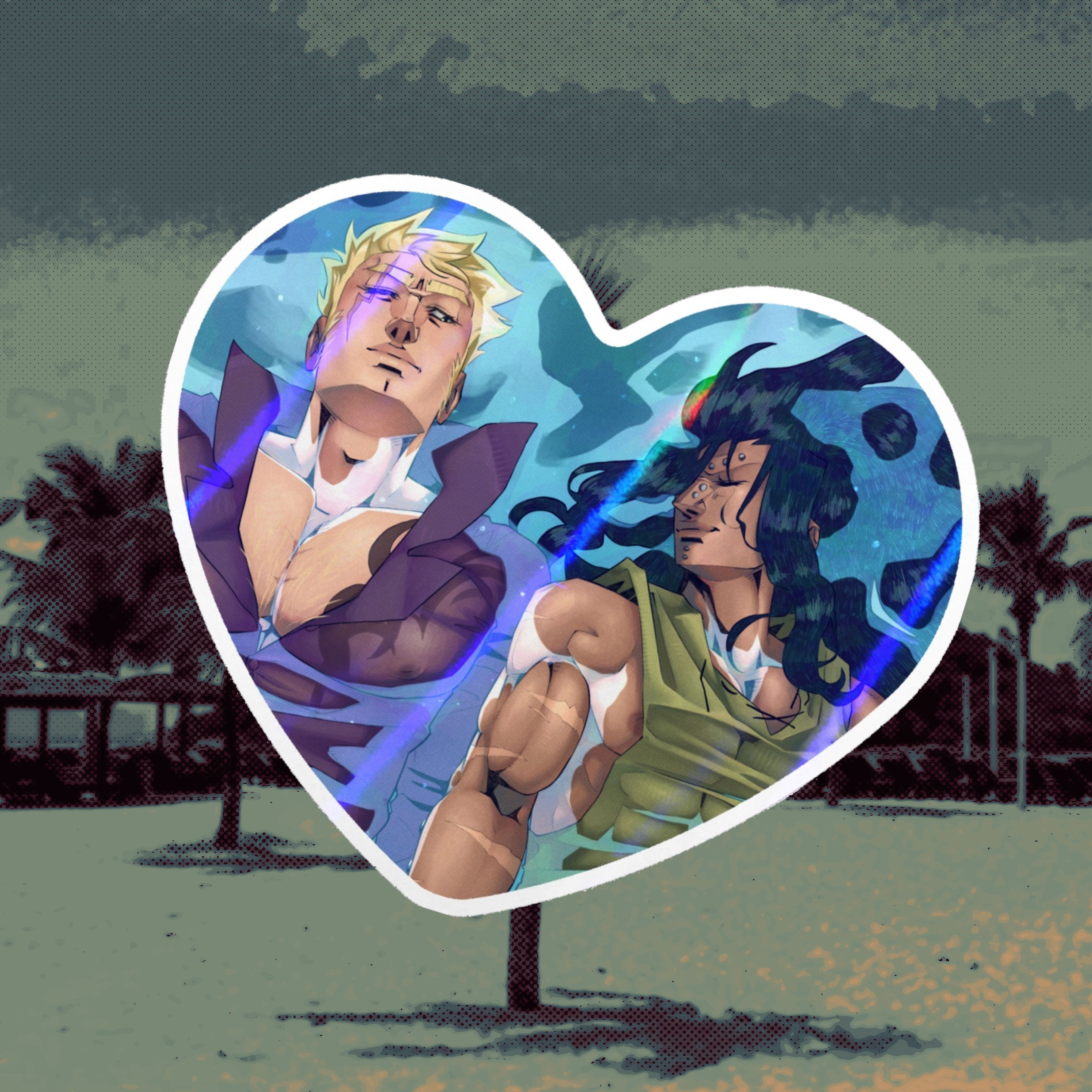 Crystal Cyan Waters [Laxeel] Die Cut Sticker