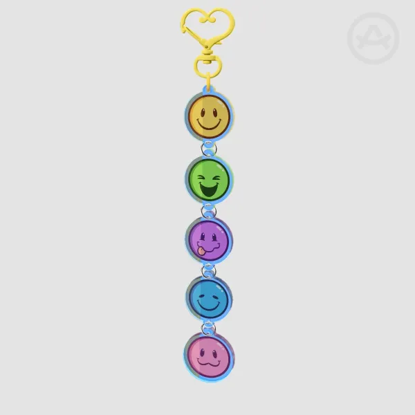 Colorful Glaggle Connection Keychain