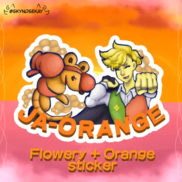 Ja-orange Sticker