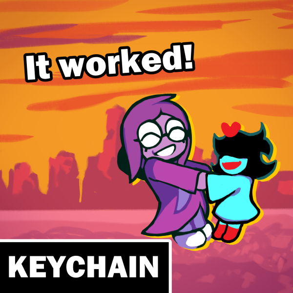 It worked! - Seth & Aqua Clear Acrylic Keychain