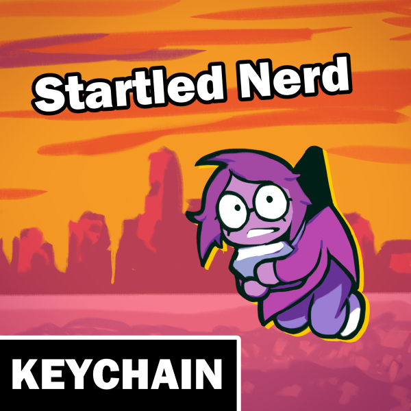 Startled Nerd - Seth Clear Acrylic Keychain