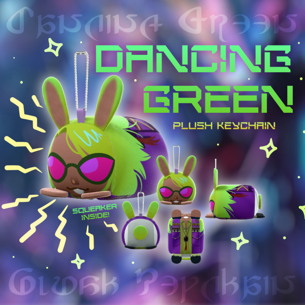 [FFXIV] Dancing Green Plush Keychain