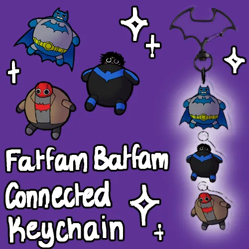 Fatfam Batfam - Connected Keychain
