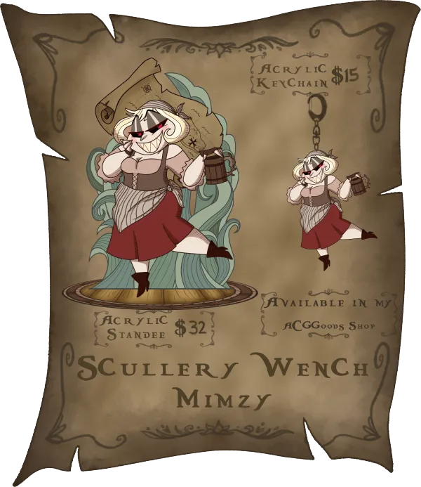 Hazbin Hotel Pirates | Scullery Wench Mimzy Set
