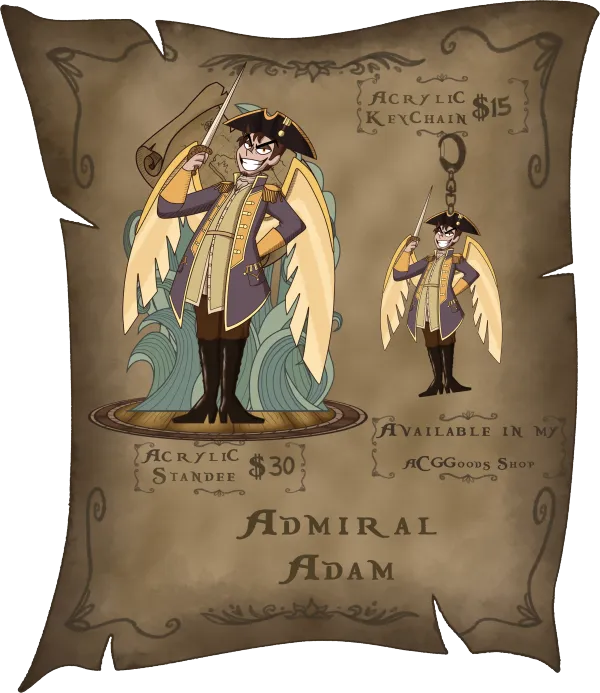 Hazbin Hotel Pirates | Admiral Adam Set