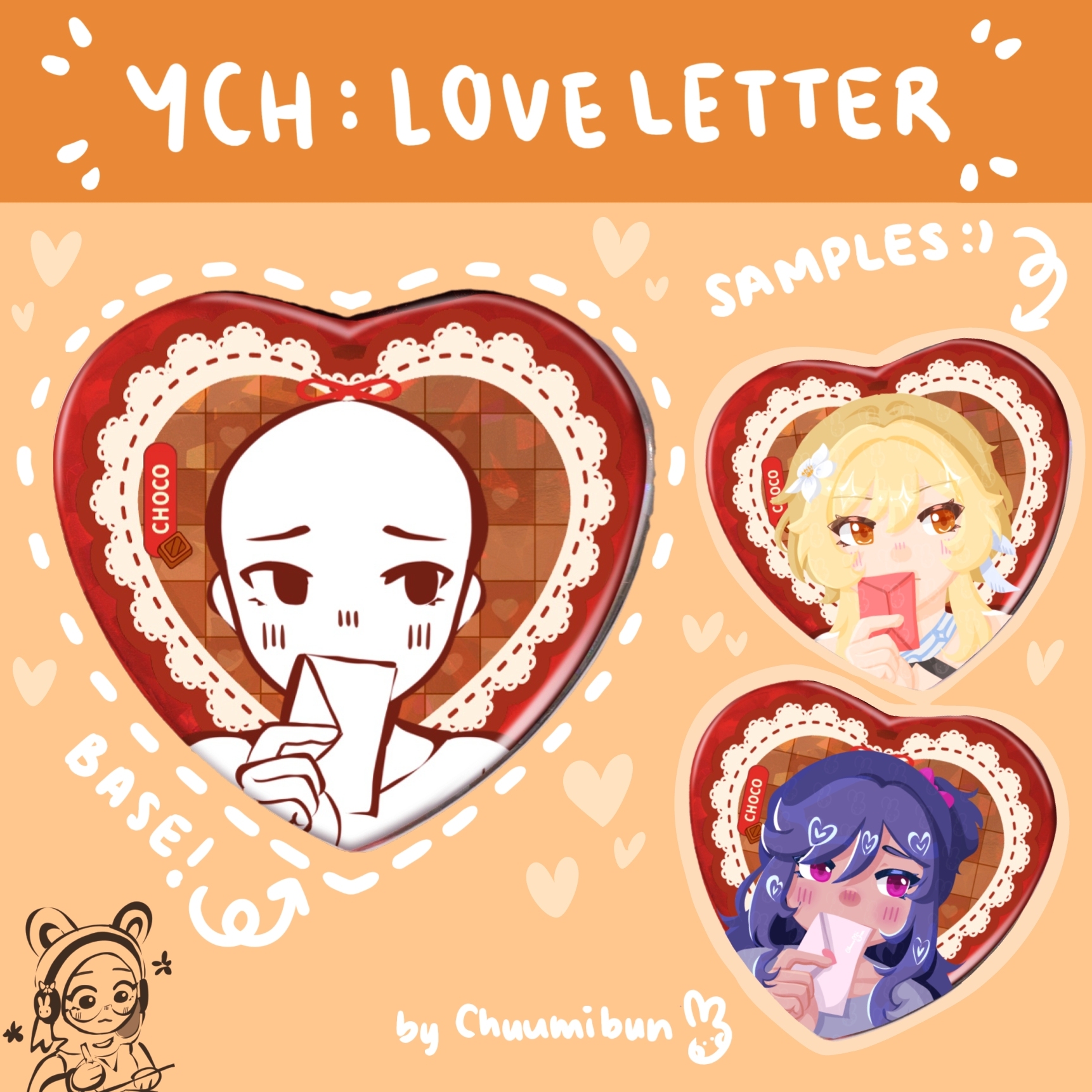 YCH Love Letter Badge