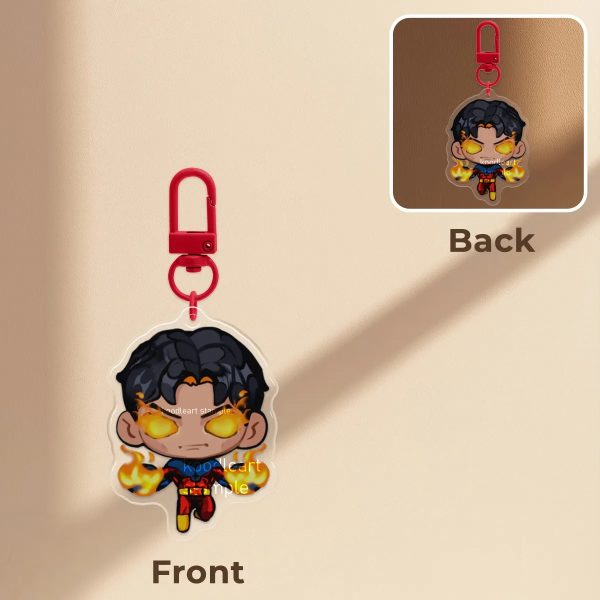 Vulcan/Gabriel Summers | Epoxy Clear Acrylic Keychains