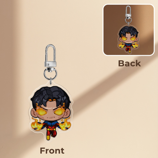 Vulcan/Gabriel Summers | Epoxy Clear Acrylic Keychains