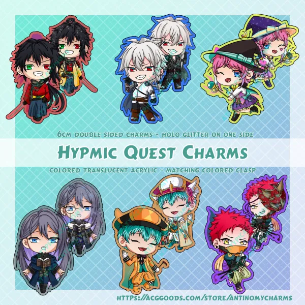 Hypnosis Microphone Quest Charm Set
