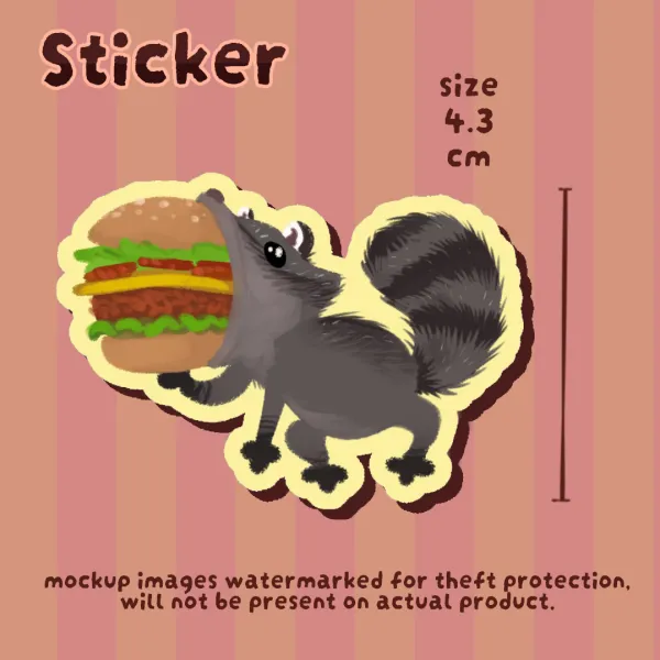 raccborger ✧ sticker